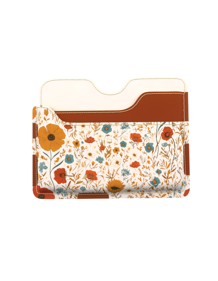 Kožni novčanik - Cvece - Slika 3