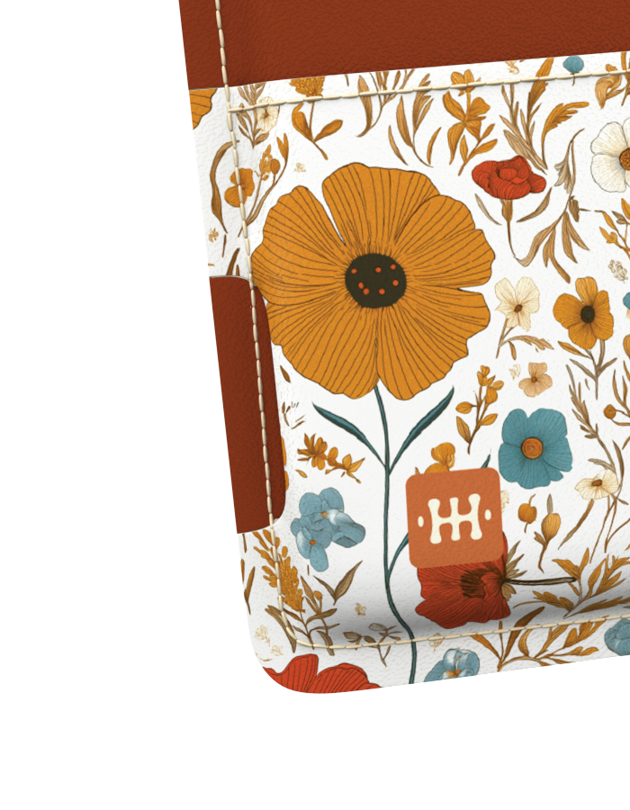 Kožni novčanik - Cvece - Slika 2