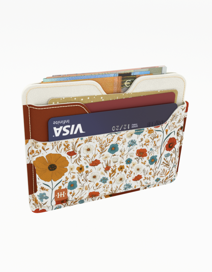 Kožni novčanik - Cvece - Slika 4