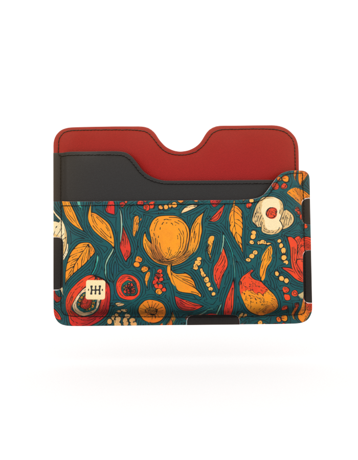 Set: Kožna narukvica za Apple sat i novčanik – Jesen - Slika 5