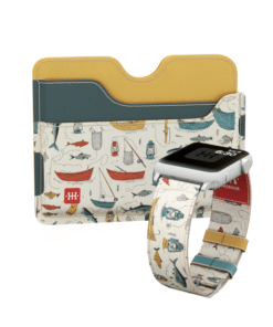 Set: Kožna narukvica za Apple sat i novčanik – Pecanje