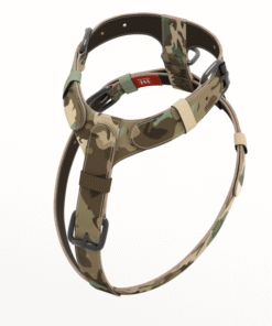 Ručno izradjen kožni am za pse sa metalnom kopčom – HideHub dizajn