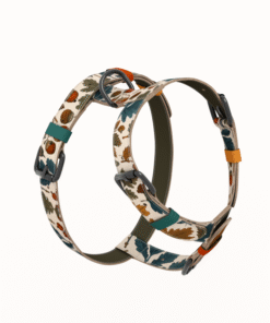 Alternative view of Set za pse – Am, ogrlica i povodac od prave kože – Kesten