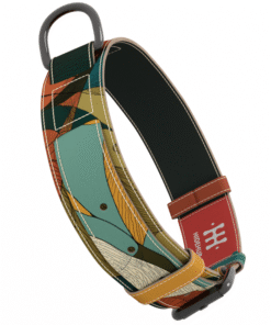 Ručno izradjen kožna ogrlica za pse sa metalnom kopčom – HideHub dizajn