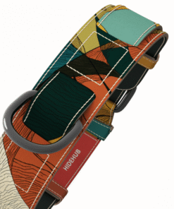 Ručno izradjen kožna ogrlica za pse sa metalnom kopčom – HideHub dizajn