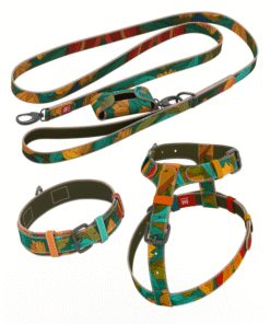 Kompletan HideHub set za pse – kožni am, ogrlica i povodac