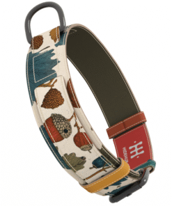 Ručno izradjen kožna ogrlica za pse sa metalnom kopčom – HideHub dizajn