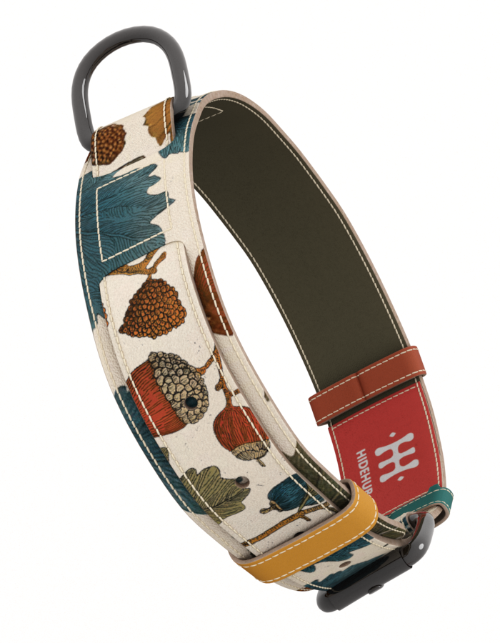 Ručno izradjen kožna ogrlica za pse sa metalnom kopčom – HideHub dizajn